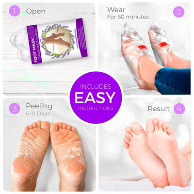 BioVitta Wellness™ Peeling Foot Masks | Get Baby-Soft Smooth Radiant Feet