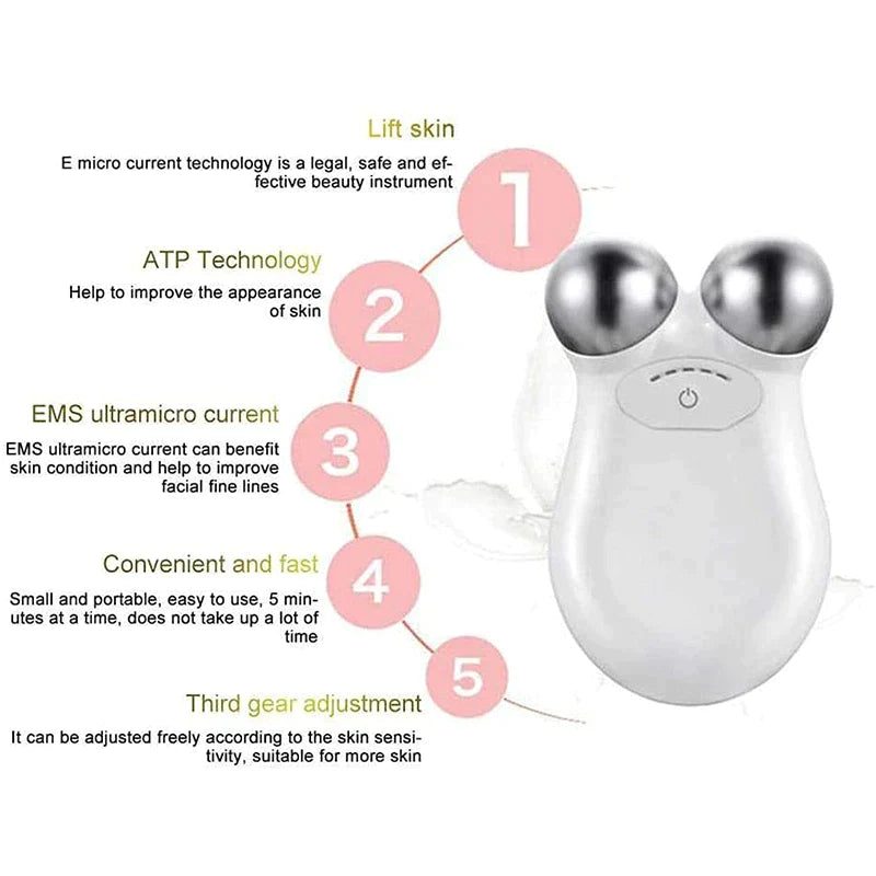 SparkleSkin™ Beauty Microcurrent Facial Toning Massager